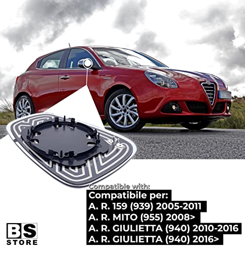 BSSTORE Piastra Vetro Specchio Retrovisore Termica per GIULIETTA dal 2010, MITO dal 2008, 159 2005-2011