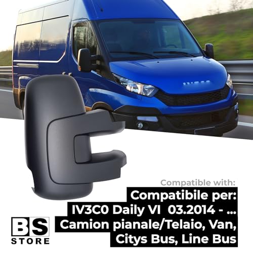 BSSTORE Calotta Specchietto Retrovisore Nera per IVEC0 DAILY VI dal 2014