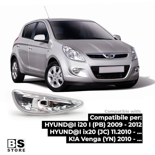 BSSTORE Freccia Laterale Indicatore di Direzione per HYUND@I I20 2009, IX20 2010 e K!A VENGA 2010