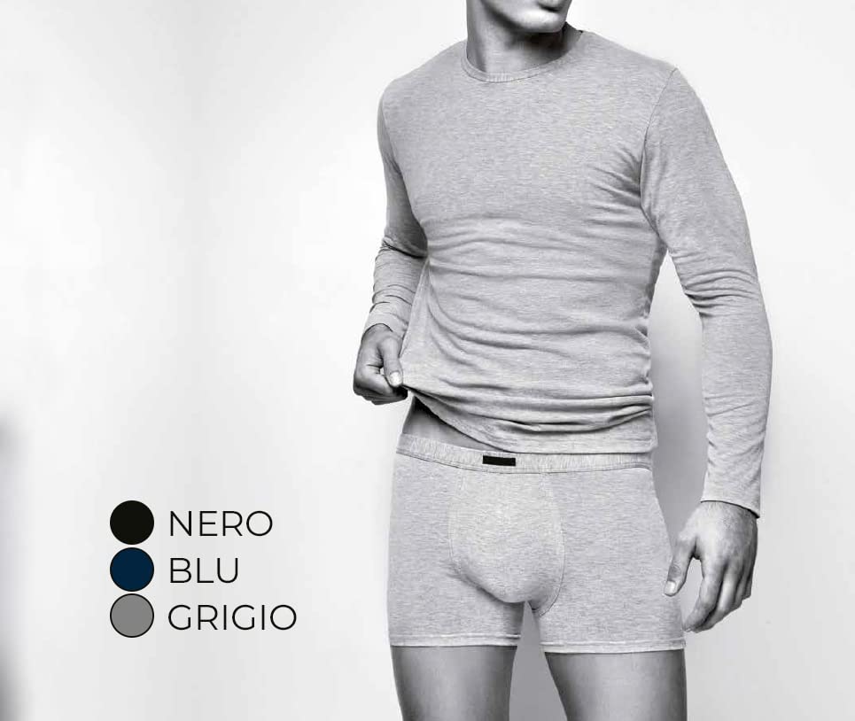 BSSTORE Boxer Uomo in Cotone Morbido Elasticizzato con Elastico Interno