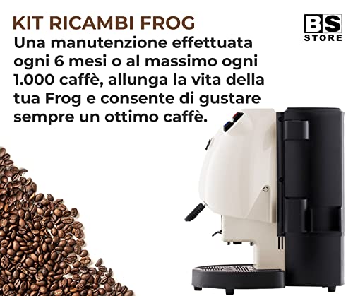 BSSTORE Kit Ricambi FROG Guarnizione, Portacialda, Filtro, Beccuccio, Dado + 2x Spessore Calibrato
