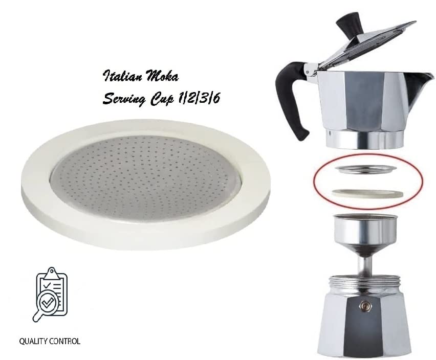 BSSTORE Filtro Moka Compatibile Con Tre Guarnizioni