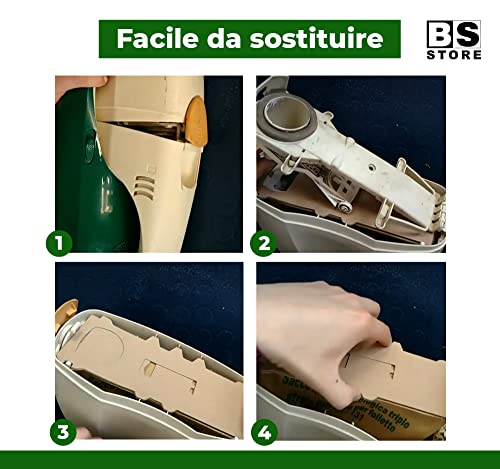 BSSTORE Kit 6 Sacchetti + Filtro Igienico Hepa + Filtro Motore Carboni Attivi Compatibile per Folletto VK130 VK131