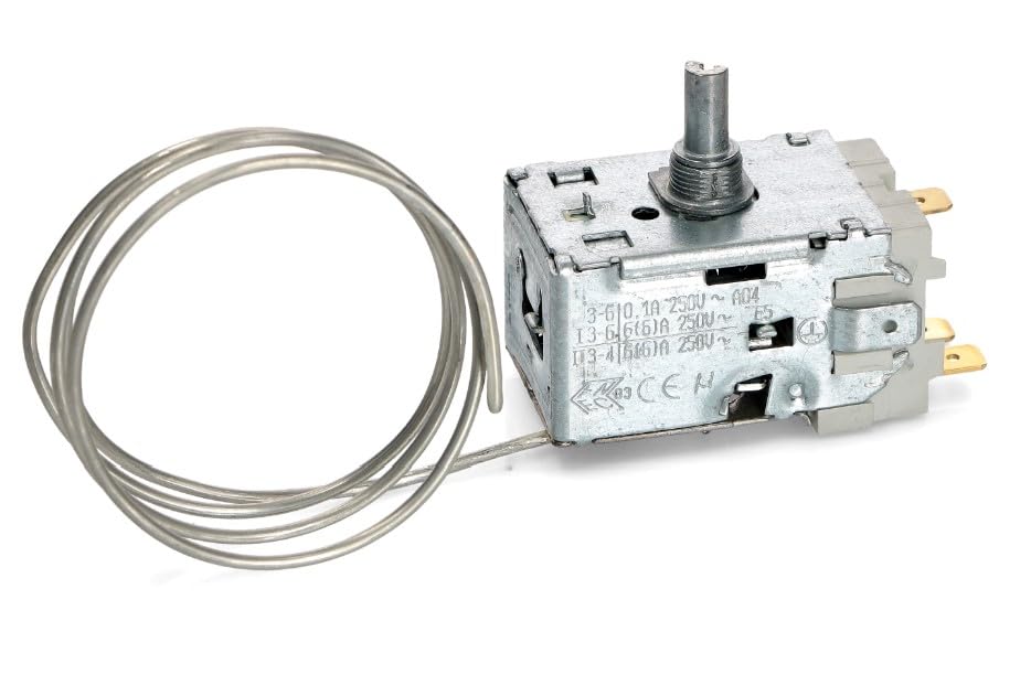 BSSTORE Termostato Frigorifero A13-0512 3 Contatti Compatibile Con Vari Marchi E Modelli Capillare 500Mm Equivalente A C00058912