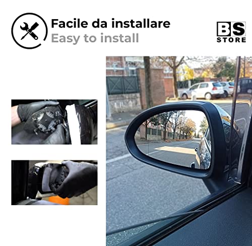 BSSTORE Piastra Vetro Specchietto Retrovisore Termico per Opl Corsa dal 2006 al 2014