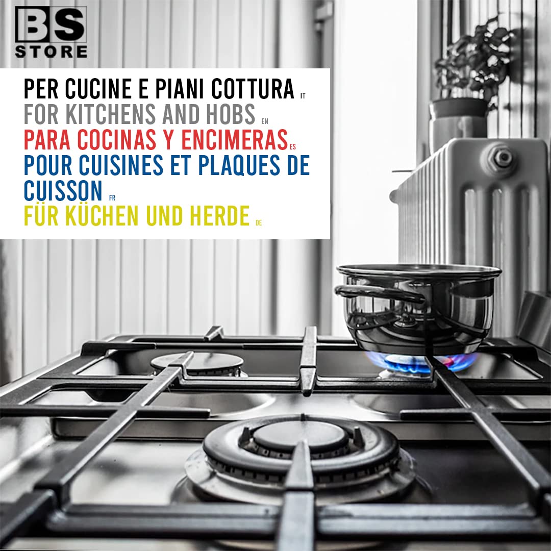 BSSTORE CG149 Kit 5 Ugelli 6MB Gas Metano Universali per Cucine e Forni | Misure (Piccolo 0,78-2x Medio 1,03 - Grande 1,30 - Forno 1,30)