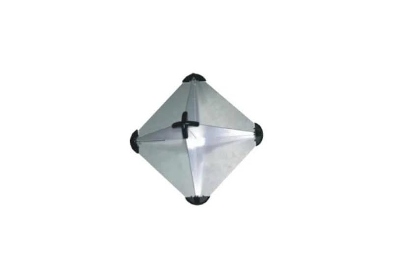 BSSTORE Riflettore Radar Nautico in Alluminio Anodizzato Pieghevole 300 x 300 mm – Alta visibilità Radar per Barca a Vela e Motore – Resistente alla Corrosione