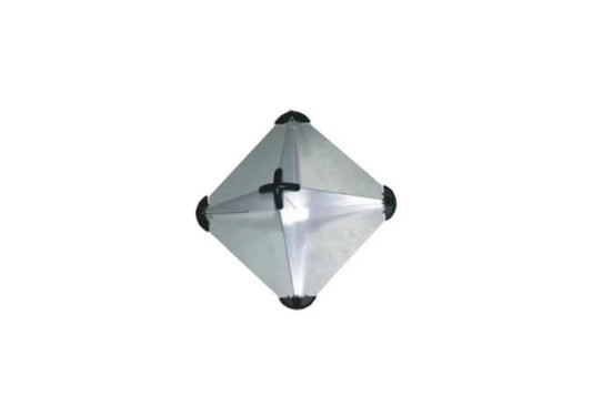 BSSTORE Riflettore Radar Nautico in Alluminio Anodizzato Pieghevole 300 x 300 mm – Alta visibilità Radar per Barca a Vela e Motore – Resistente alla Corrosione