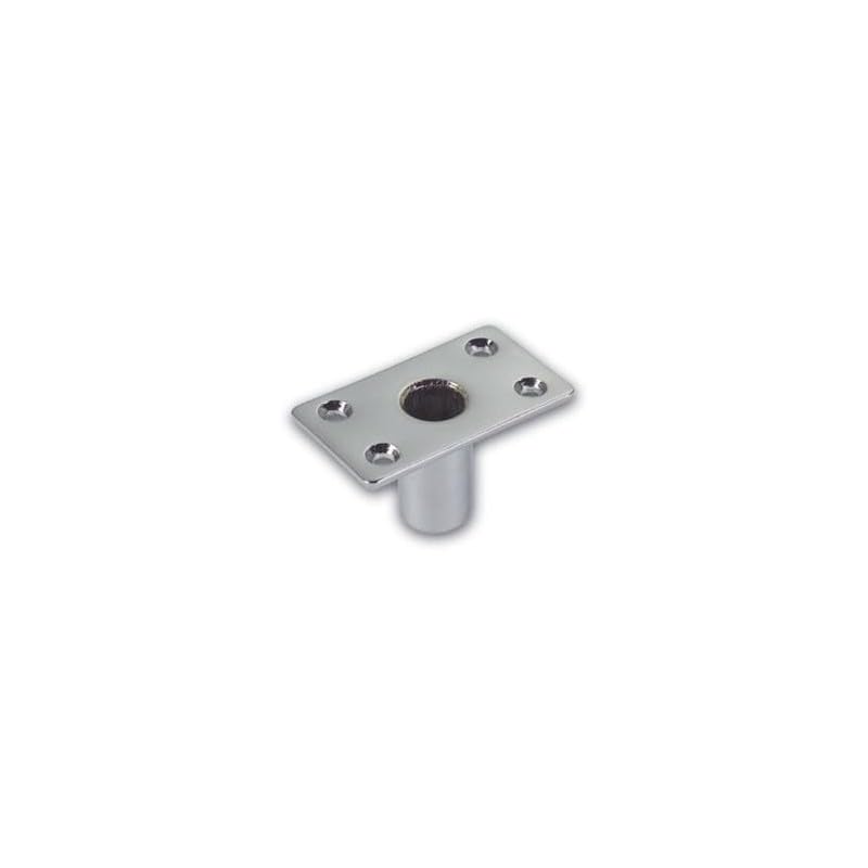 BSSTORE Boccola Grande per Scalmi 35x60, Diametro Scalmo 14mm in Ottone Cromato A 4 Fori