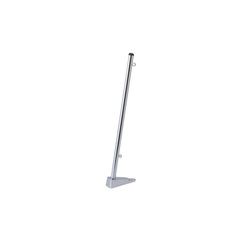 BSSTORE Asta Portabandiera in Ottone Cromato con Staffa per Imbarcazioni Barca Yacht Gommone, Asta Disponibile 35cm o 50cm