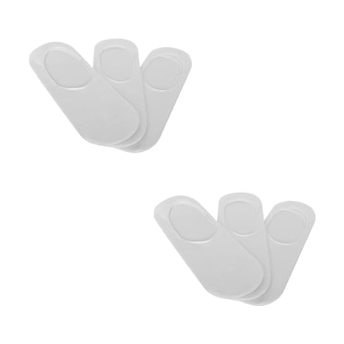 BSSTORE® 6 Paia Calzini Fantasmini Salvapiede Invisibile in Cotone Elasticizzato Taglia Unica 37-41
