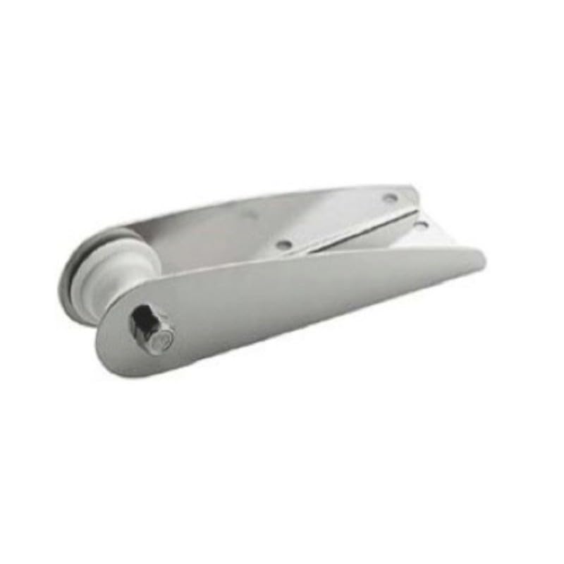 BSSTORE Musone di Prua in Acciaio Inox Spazzolato E Lucidato A Specchio mm 280 x 55 per Ancore da 2,5 a 13 kg, Barca, Gommone