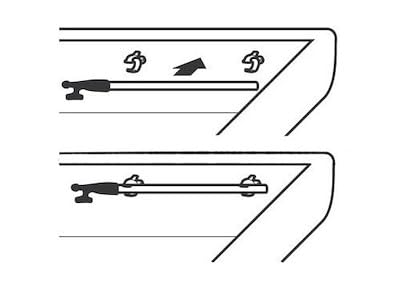 BSSTORE Coppia Clips Fermaremi Universali Ø 45-60 mm – Supporti Remi per Barca, Gommone, Kayak – Resistenti, Facili da Installare
