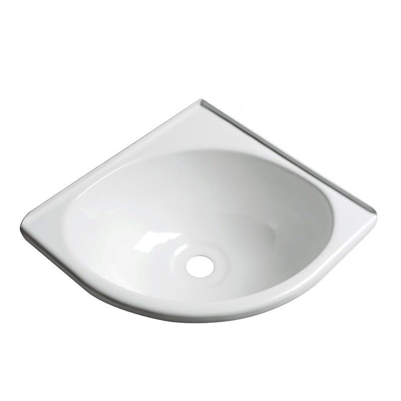 BSSTORE Lavello In Abs Ad Angolo Per Barca, Gommone, Camper, 280 mm x270mm