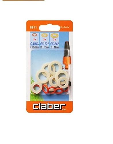 Claber 7724091 Raccordi Rapidi O. Ring con Guarnizioni