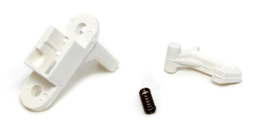 BSSTORE Gancio Porta Oblò Lavatrice, Compatibile con Vari Modelli, Non Originale, Bianco