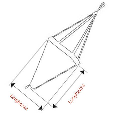 BSSTORE Ancora Galleggiante in PVC Rip-Stop, 60 x 53 cm, con Cinghie in Nylon, per Barche 4,5 m