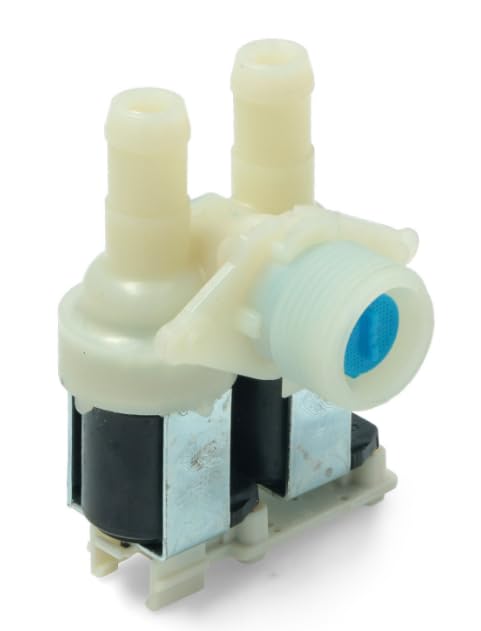 BSSTORE Elettrovalvola Lavatrice 2 Vie 90° Compatibile Con Vari Marchi E Modelli Equivalente A 481227128558, C00311060