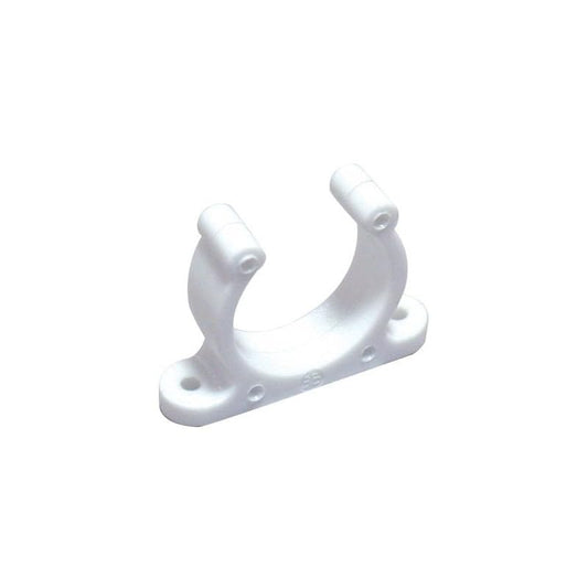 BSSTORE Supporti per Remi e Pagaie, Clips in Plastica Bianca Ø 35 mm 2 Pz, per Barca, Gommone