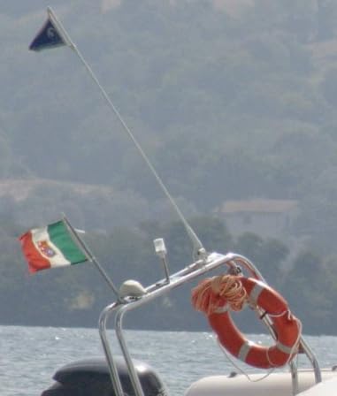 BSSTORE Bandiera Italiana Nautica Mercantile In Stoffa, Varie Misure Per Kayak, Barca, Gommone, Tempo Libero
