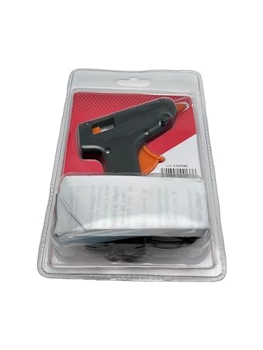 BSSTORE® Pistola Termocollante Per Colla ø Mm 7 Con Due Stick Termofusibili Integrati