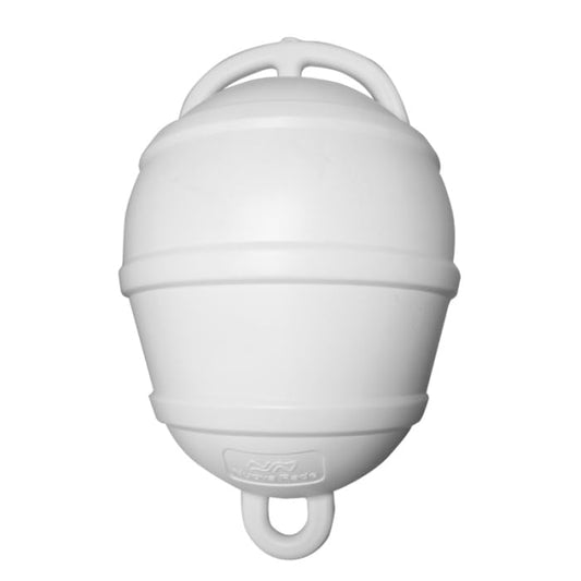 BSSTORE Boetta a Pera con 2 Anelli Ø 25 cm – Galleggiamento 10 Litri – Boa Galleggiante per Ormeggio, Segnalazione Nautica e Ancoraggio