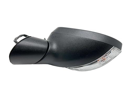 BSSTORE® Retrovisore Specchietto Laterale Elettrico E Termico Completo Di Piastra E Fanalino Compatibile Con Fiesta 2013-2017