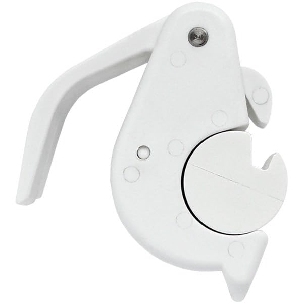 BSSTORE Blocca Parabordi Nautico, Coppia di Dispositivi in Nylon Bianco, per Tubi 22/25 mm e Cavi 6/8 mm