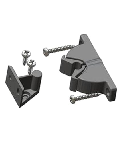 BSSTORE Fermaporta a Pinza In PVC Con Incontro Ad Avvitare Con Viti Incluse