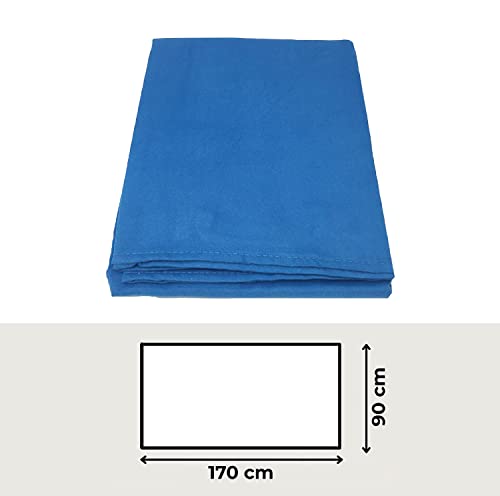 BSSTORE Telo Mare in Microfibra 90 x 170 Tinta Unita per Spiaggia, Piscina, Viaggio e Lettino Prendisole, Con Sacchetto Portatelo Incluso