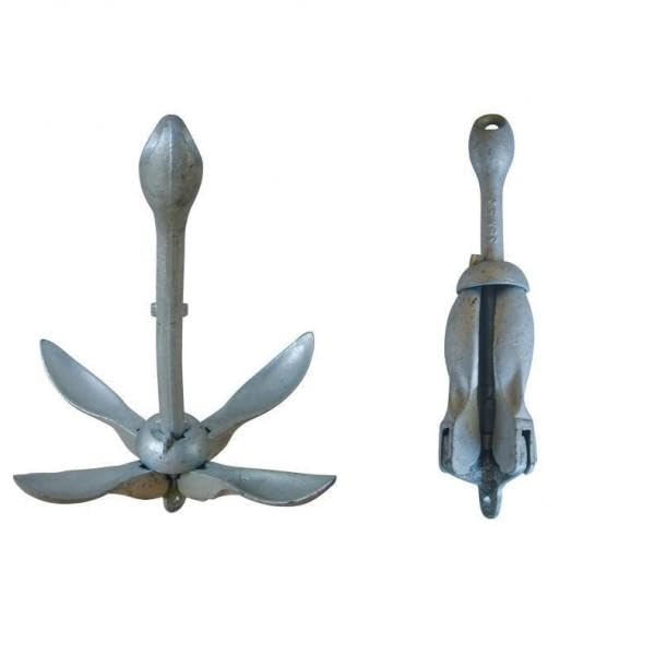 BSSTORE Ancora Ad Ombrello Pieghevole in Acciaio Zincato kg 2,5 per Barca, Gommone, Kayak