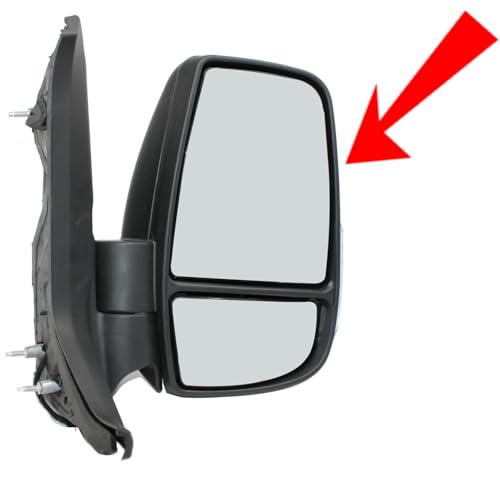 BSSTORE Piastra Vetro Specchio Retrovisore Superiore Compatibile Con TRANSIT