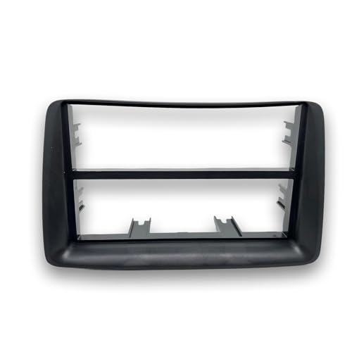 BSSTORE Mascherina 2ISO Adattatore Autoradio Cornice Stereo per Panda (169) dal 2003 al 2011 con Kit Fissaggio - Grigio