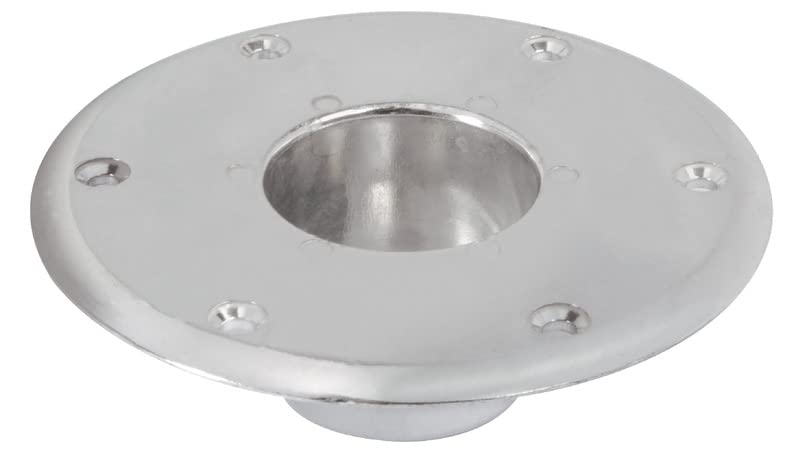 BSSTORE Base Supporto Tavolo in Alluminio per Gamba Ø 60 mm, Fissaggio a Pavimento
