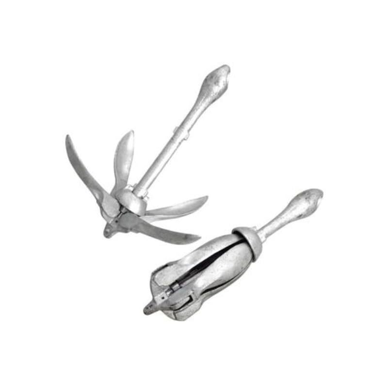 BSSTORE Ancora Ad Ombrello Pieghevole in Acciaio Zincato kg 2,5 per Barca, Gommone, Kayak
