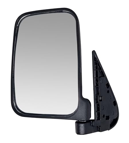 BSSTORE Specchietto Retrovisore Esterno Nero per Pi@ggio PORTER 1993-2010 con Regolazione Manuale
