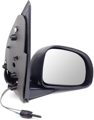 BSSTORE Specchietto Retrovisore Esterno Nero per Panda dal 2012 (312, 319) con Regolazione Manuale e Calotta Da Verniciare