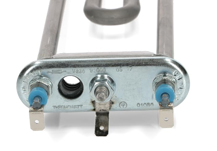 BSSTORE Resistenza Per Lavatrice 2000W 230V Con Foro Per Sonda E Termofusibile Compatibile Con Vari Marchi E Modelli Equivalente A 12029196