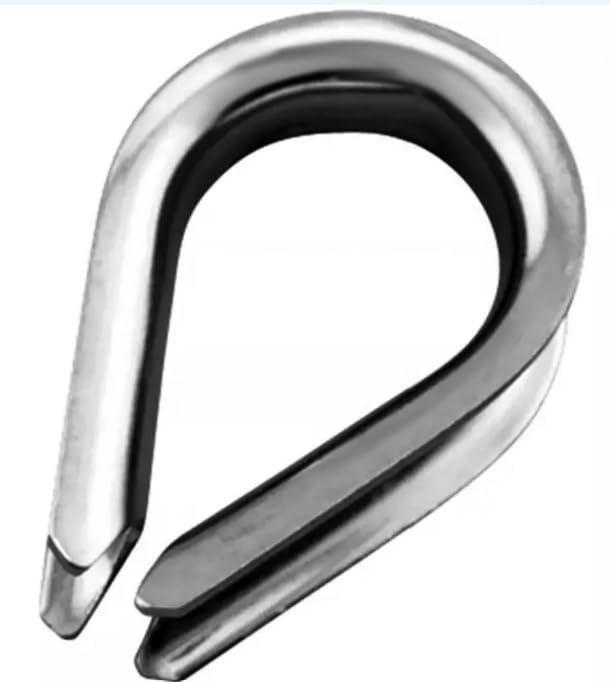 BSSTORE Redancia in Acciaio Inox AISI 316 Lucidato a Specchio, 4mm, per Cavo Metallico
