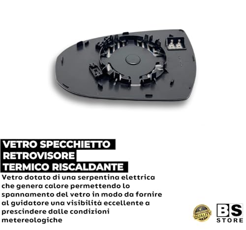 BSSTORE Piastra Vetro Specchio Retrovisore Termica Compatibile con TUCSON