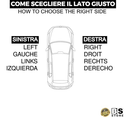 BSSTORE Calotta Specchietto Retrovisore Da Verniciare Compatibile Con MEGANE | LAGUNA