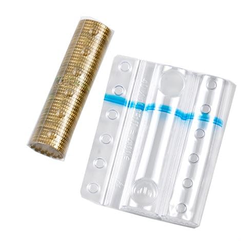 BSSTORE Blister Portamonete Conta Soldi Da 20 Cent - 10 Cent - 5 Cent Kit 60 Pz (20Pz Per Taglio)