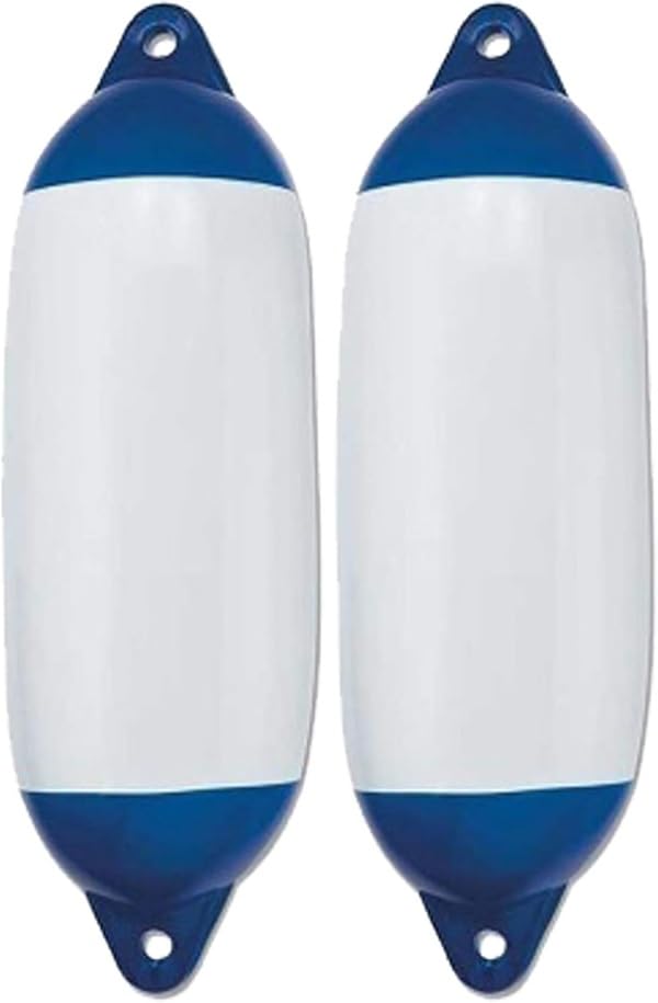 BSSTORE Parabordi Gonfiabili M1, Bianco/Blu, mm 120x450 (Pz.2)