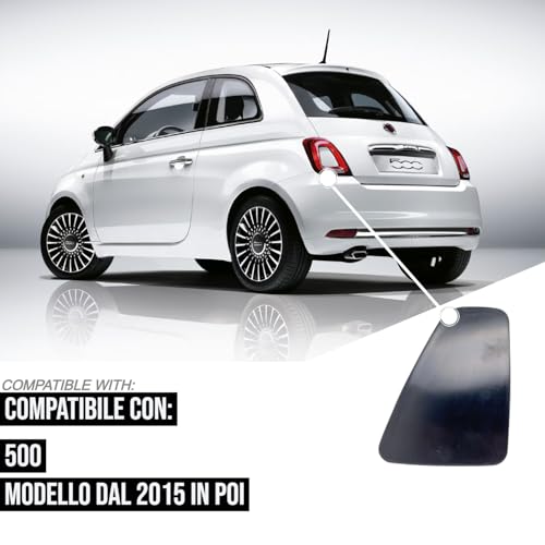 BSSTORE Coprifanale Posteriore Da Verniciare Compatibile Con 500