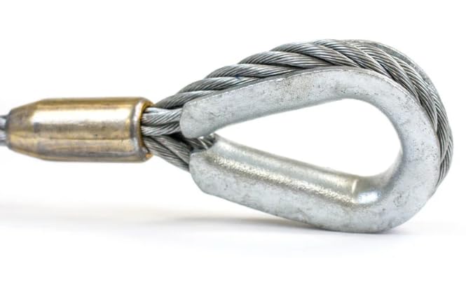 BSSTORE Redancia in Acciaio Inox AISI 316 Lucidato a Specchio, 4mm, per Cavo Metallico