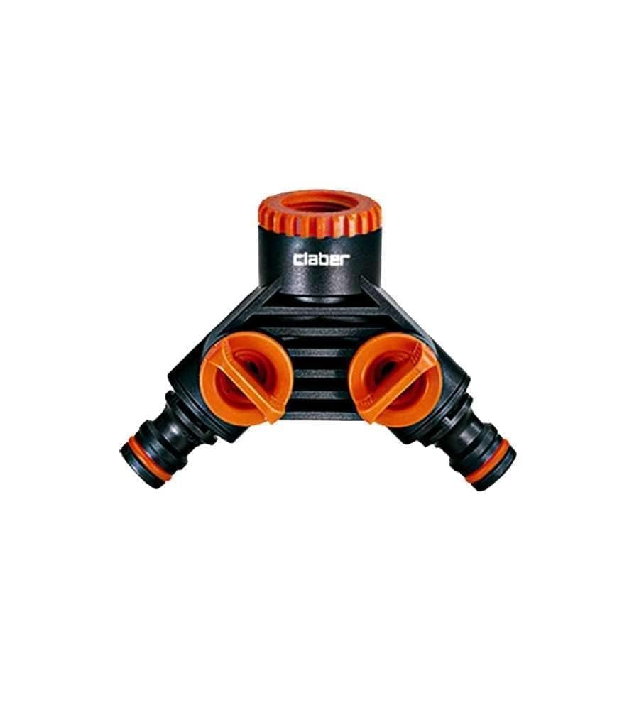 Claber 7724065 Prese Rubinetto 3/4-1/2F, 2 Vie
