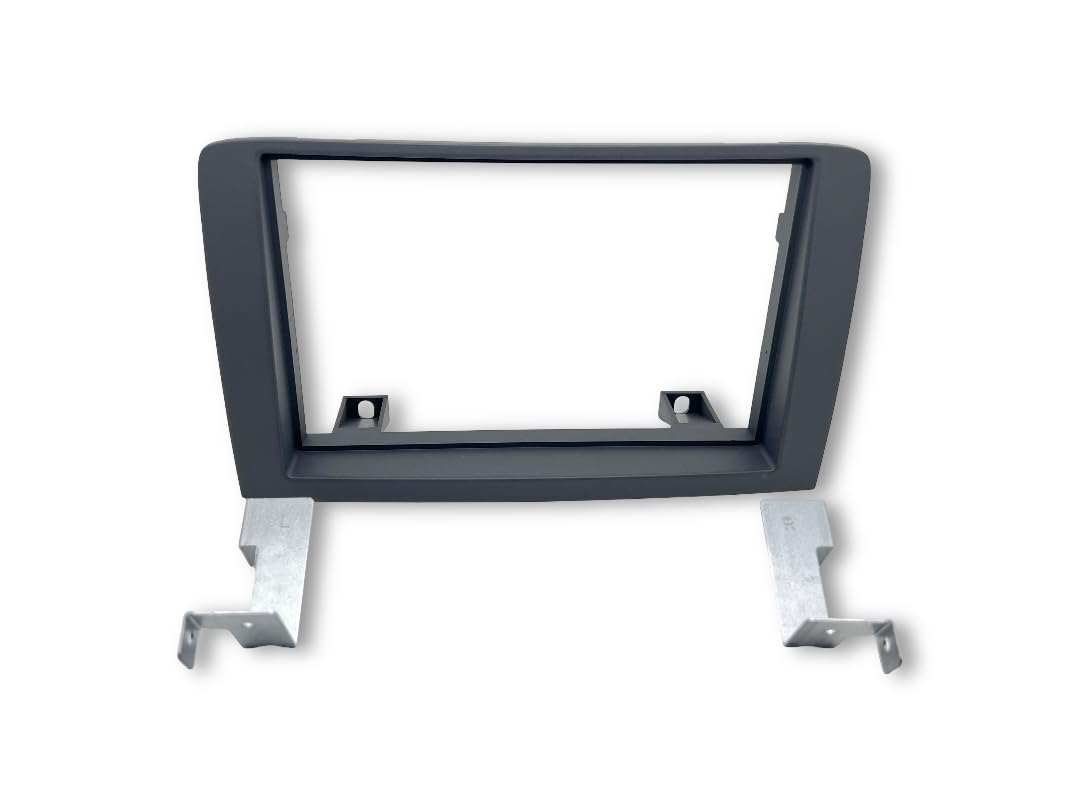 BSSTORE® Mascherina 2DIN Adattatore Autoradio Cornice Stereo Per Idea Dal 2005 Con Kit Fissaggio - Grigio