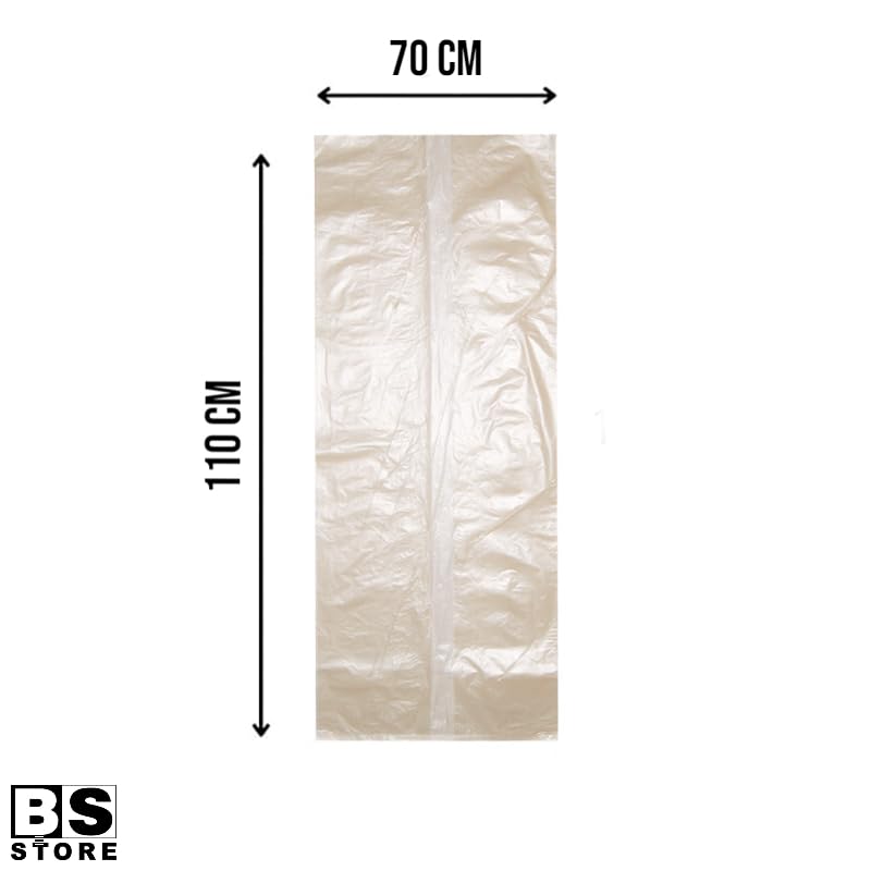 BSSTORE 8 Sacchetti Spazzatura Ambra Grandi 70X110 Capacità 110Litri Robusti Extra-Resistenti