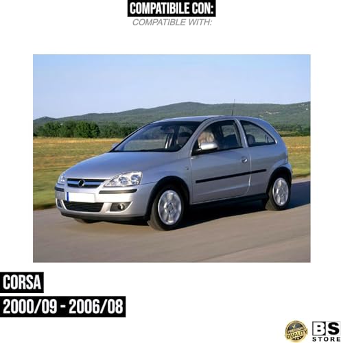 BSSTORE Piastra Vetro Specchio Retrovisore Termico Compatibile Con CORSA 2000-2006