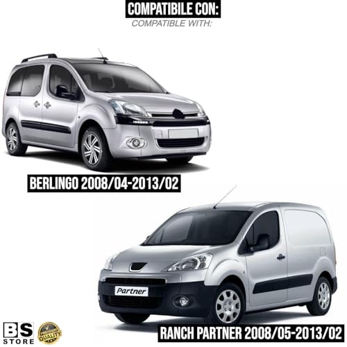 BSSTORE® Piastra Vetro Specchio Retrovisore Termico Compatibile Con BERLINGO 2008-2013 | RANCH PARTNER 2008-2013
